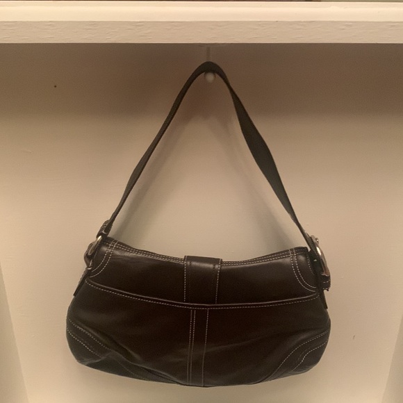 Coach Soho Hobo Brown Leather Flap Shoulderbag F10910 - Picture 5 of 13